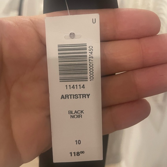 Babaton Artistry Black Satin Skirt with slit size 10 - Picture 6 of 6